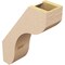Ekena Millwork 5-inch W x 14-inch D x 18-inch H Stanfield Rough Cedar Woodgrain TimberThane Knee Brace, Primed BRCUR05X14X18STARCPR - alternate 3